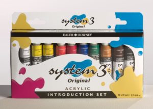 Daler Rowney System 3 introductory set £13.88. Perfect gifts for artists.
