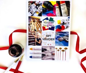 Pegasus Art Gift Voucher. Perfect gifts for artists.