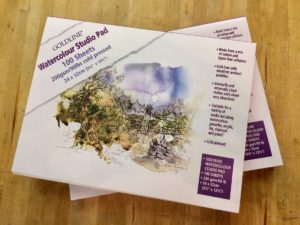 Goldline watercolour studio pad £16.99.