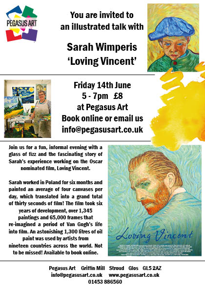 Art Talk Loving Vincent with Sarah Wimperis at Pegasus Art