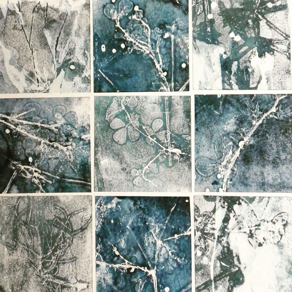 Indigo tiles by Carol Honess