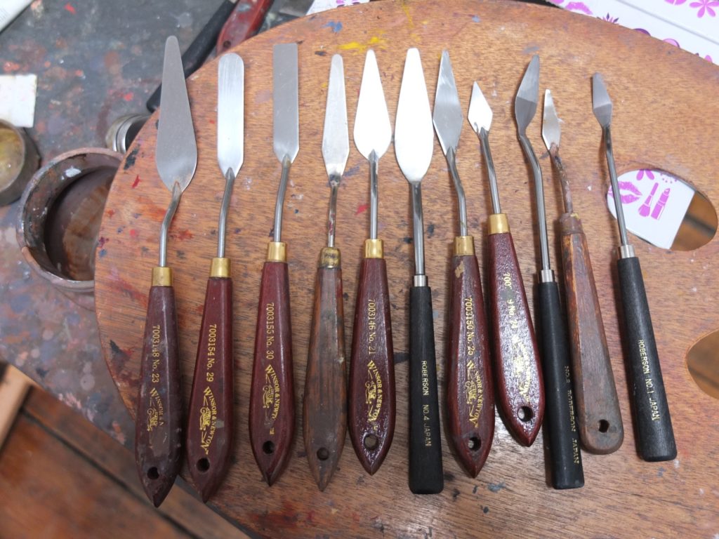 Mark Fennell palette knives 