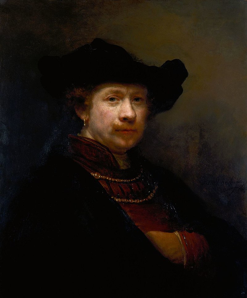 Rembrandt - his portrait and his palette