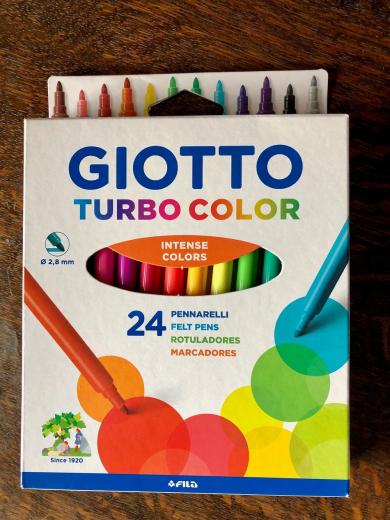 Giotto Turbo Colour Felt Tip pens at Pegasus Art £4.50