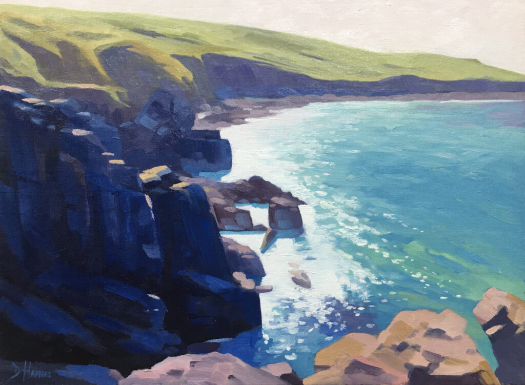 St. Ives sparkle - winning painting by Dawn Harries for the Portfolio Plus winning painting courtesy of Pegasus Art and Artists & Illustrators magazine.