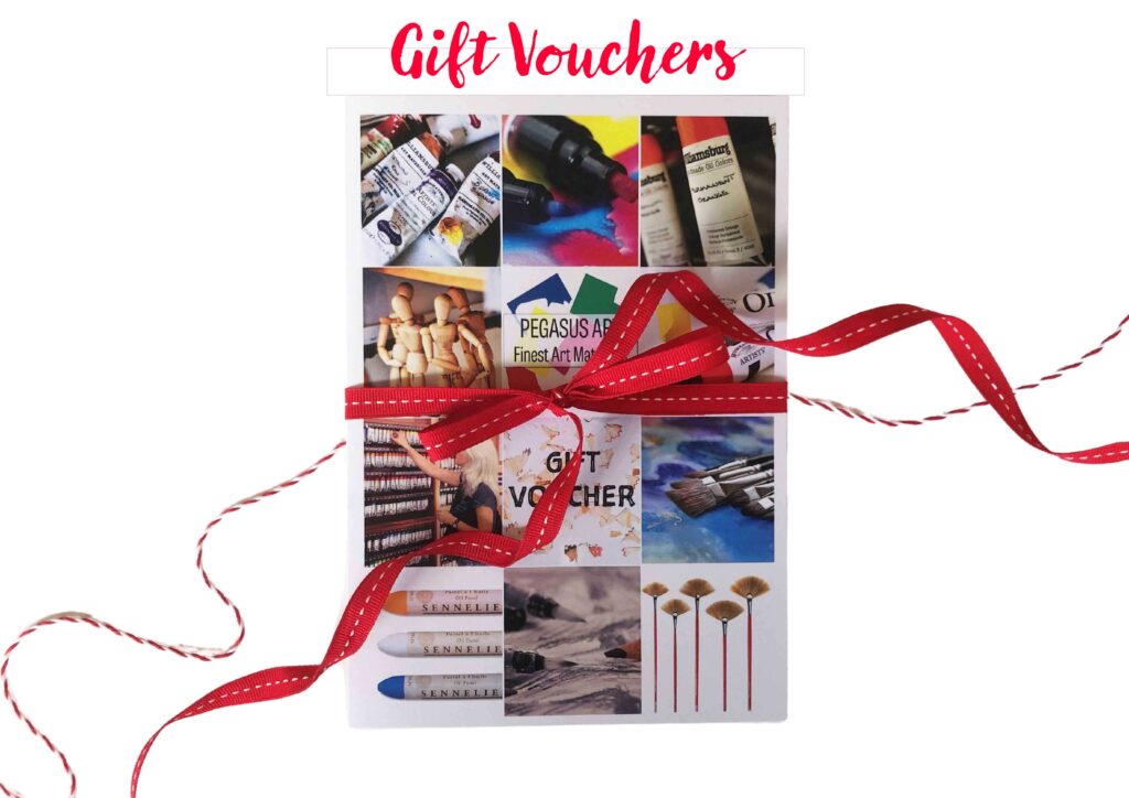 Gift Vouchers for Artists from Pegasus Art
