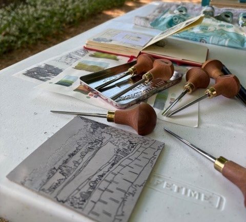 An interview with Liz Freedman, winner of the Rococo Garden Plein Air Pegasus Art Prize