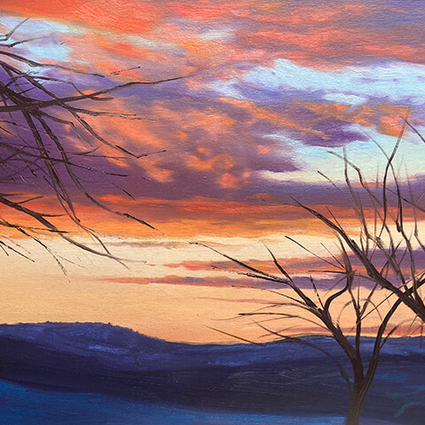David DJ Johnson Sunset Skyscape Painting Workshop