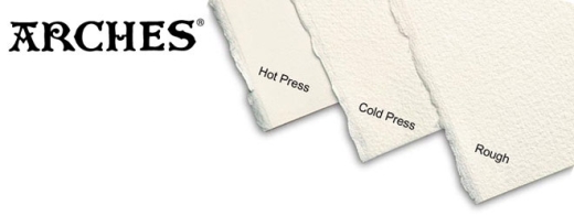 Arches Watercolour Paper Cold Pressed 300 GSM ( Pack Of 10 ) Natural White  Assorted Size (Open Stock) - KDS Art Store