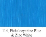 114 Phthalo Blue & Titanium White