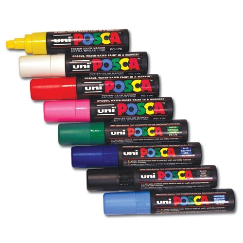 Posca Paint Marker, Extra Broad, PC17K Multicolor Pack