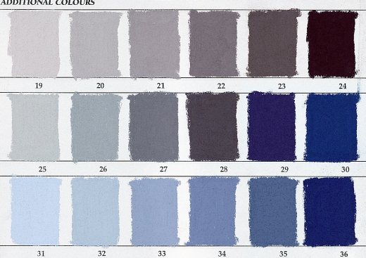 Unison Pastels Colour Chart